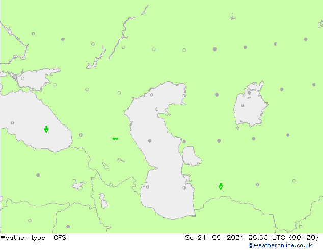 Yağış Türü GFS Cts 21.09.2024 06 UTC