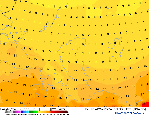 Z500/Rain (+SLP)/Z850 GFS  20.09.2024 06 UTC