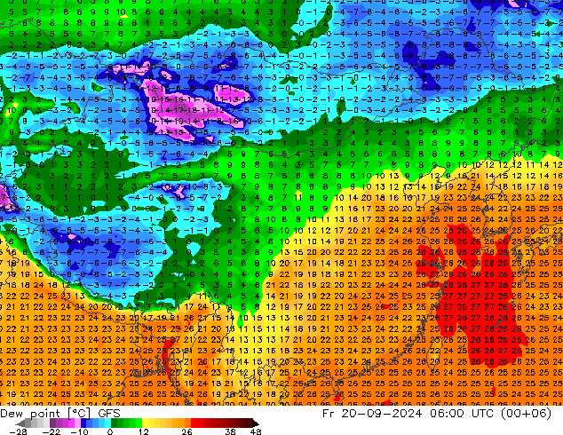 punkt rosy GFS pt. 20.09.2024 06 UTC