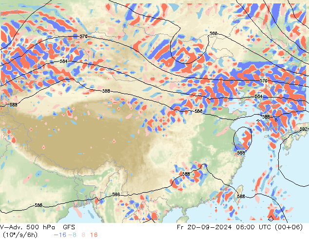 V-Adv. 500 hPa GFS pt. 20.09.2024 06 UTC