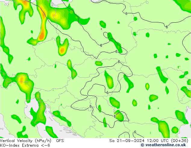 Convection-Index GFS Sáb 21.09.2024 12 UTC