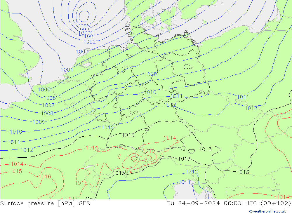 GFS: Tu 24.09.2024 06 UTC