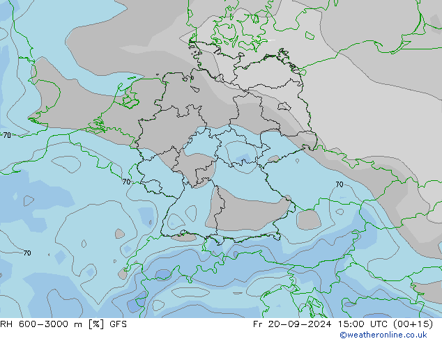 RH 600-3000 m GFS Fr 20.09.2024 15 UTC