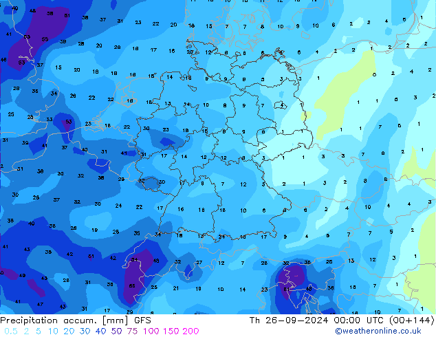 Precipitation accum. GFS September 2024