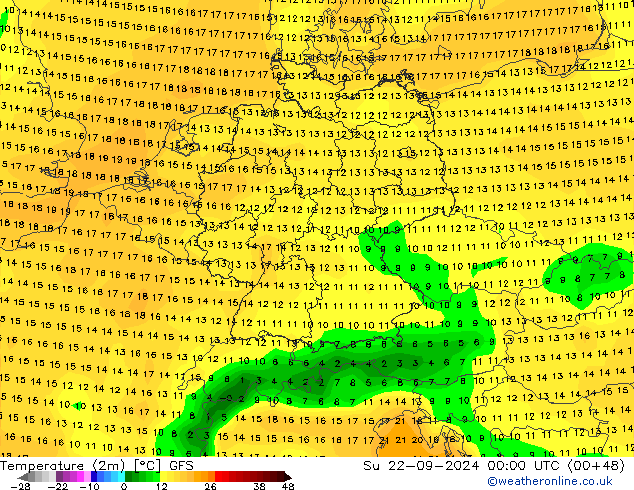 GFS: So 22.09.2024 00 UTC