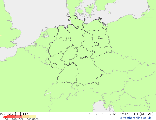 Dohlednost GFS Září 2024