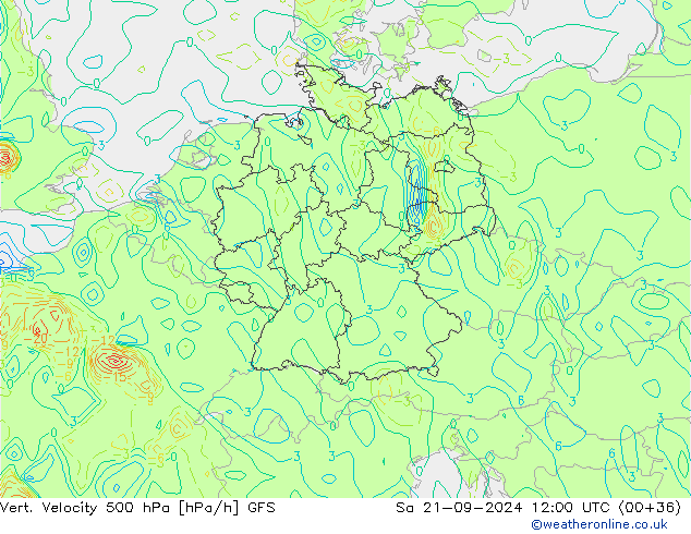 Vert. Velocity 500 hPa GFS Sa 21.09.2024 12 UTC