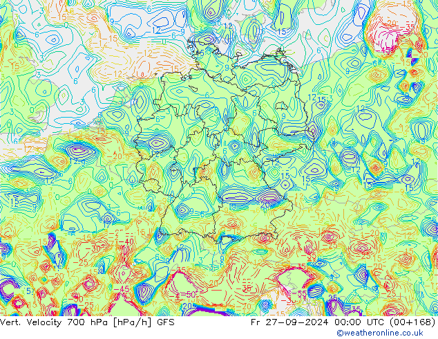 Vert. Velocity 700 hPa GFS  27.09.2024 00 UTC