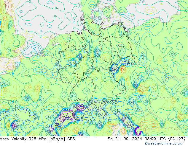 Vert. Velocity 925 hPa GFS Sa 21.09.2024 03 UTC