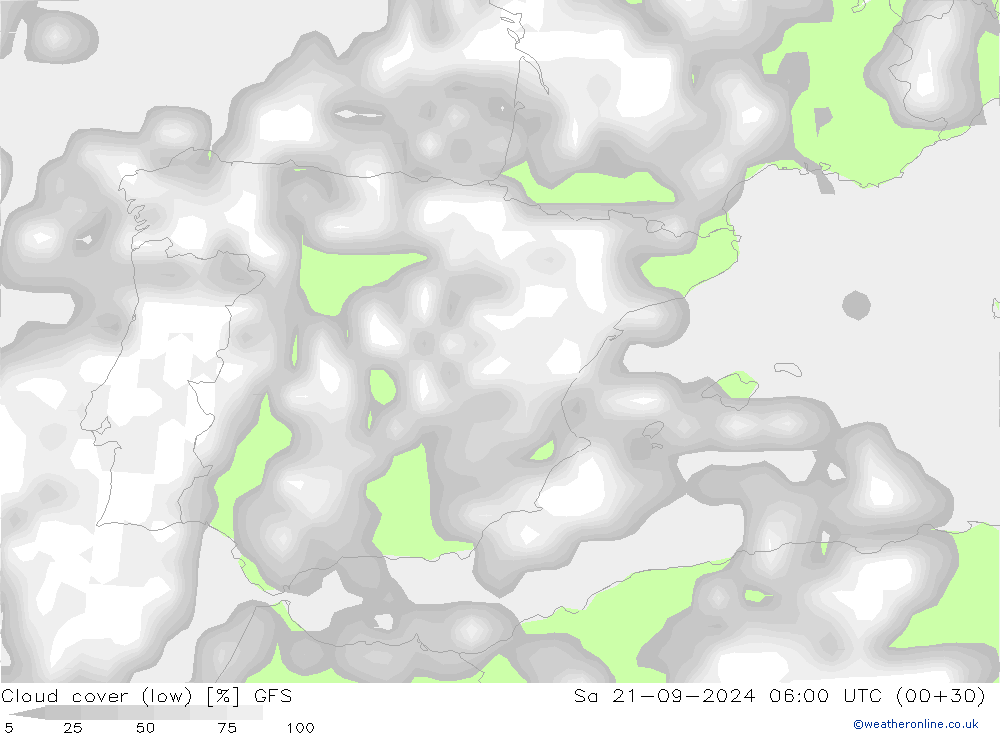 Wolken (tief) GFS Sa 21.09.2024 06 UTC