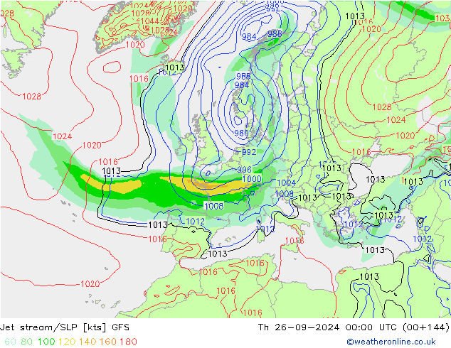 Polarjet/Bodendruck GFS Do 26.09.2024 00 UTC