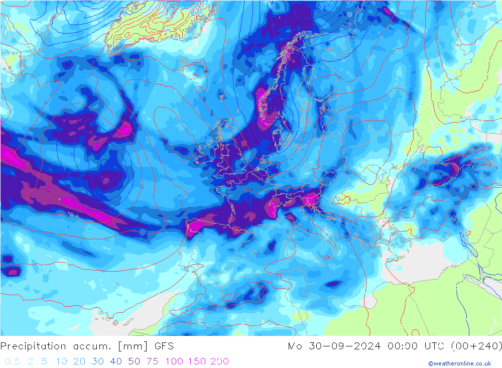 Precipitation accum. GFS  2024