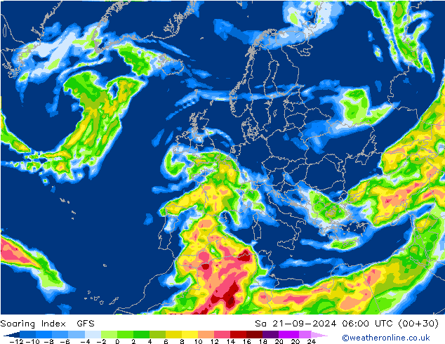 Soaring Index GFS Sa 21.09.2024 06 UTC