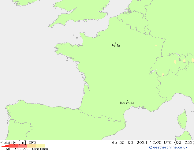 Sichtweite GFS Mo 30.09.2024 12 UTC