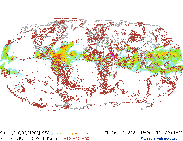 Cape GFS Th 26.09.2024 18 UTC