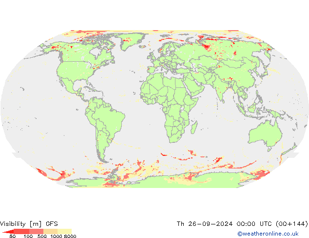 Visibility GFS Th 26.09.2024 00 UTC