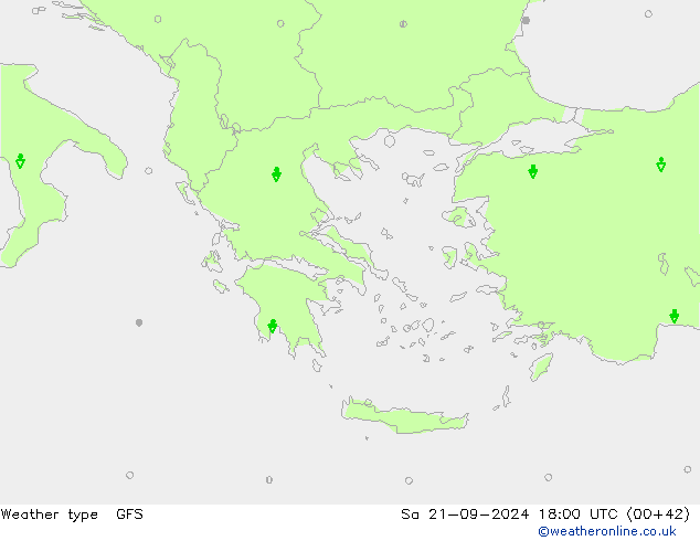 Yağış Türü GFS Cts 21.09.2024 18 UTC