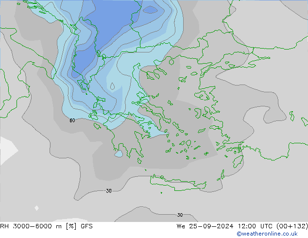 RH 3000-6000 m GFS St 25.09.2024 12 UTC