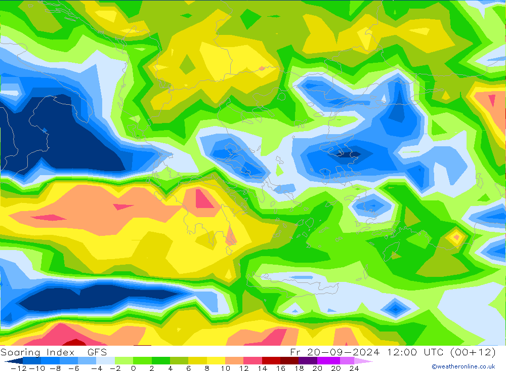 Soaring Index GFS Fr 20.09.2024 12 UTC