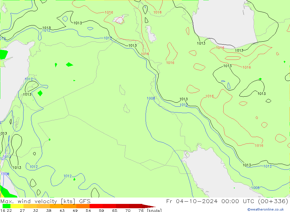 Max. wind velocity GFS Fr 04.10.2024 00 UTC