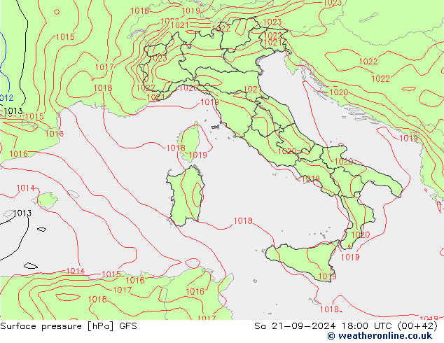 GFS: Sa 21.09.2024 18 UTC