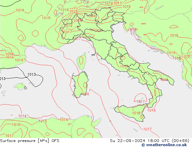 GFS: Su 22.09.2024 18 UTC