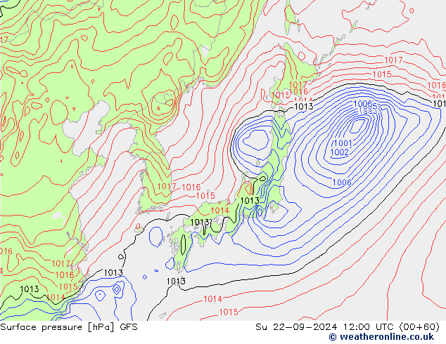 GFS: Su 22.09.2024 12 UTC