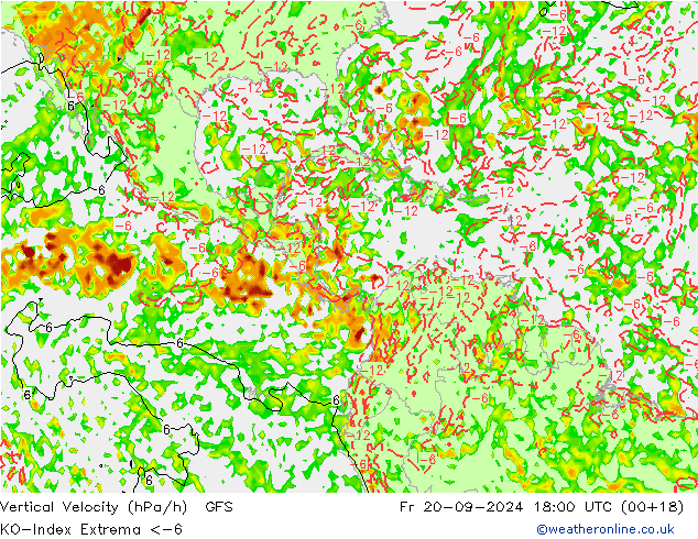 Convection-Index GFS pt. 20.09.2024 18 UTC