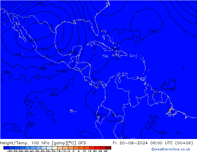 Height/Temp. 100 hPa GFS ven 20.09.2024 06 UTC