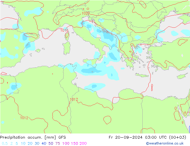 Nied. akkumuliert GFS Fr 20.09.2024 03 UTC