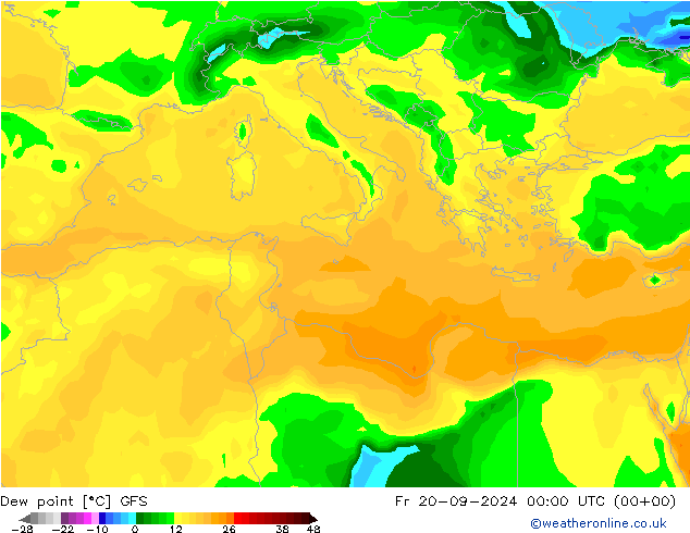 punkt rosy GFS pt. 20.09.2024 00 UTC