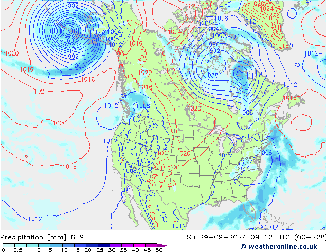 GFS: dom 29.09.2024 12 UTC