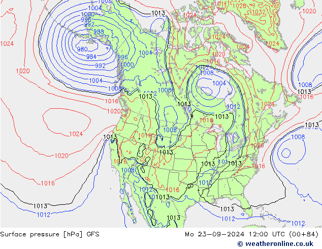 GFS: Mo 23.09.2024 12 UTC