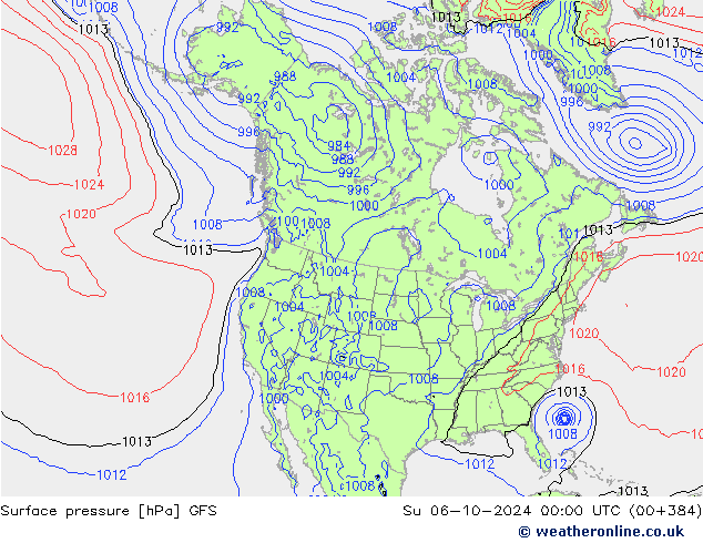 GFS: Dom 06.10.2024 00 UTC