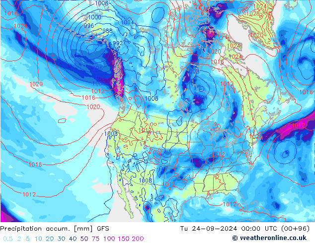 Nied. akkumuliert GFS Di 24.09.2024 00 UTC