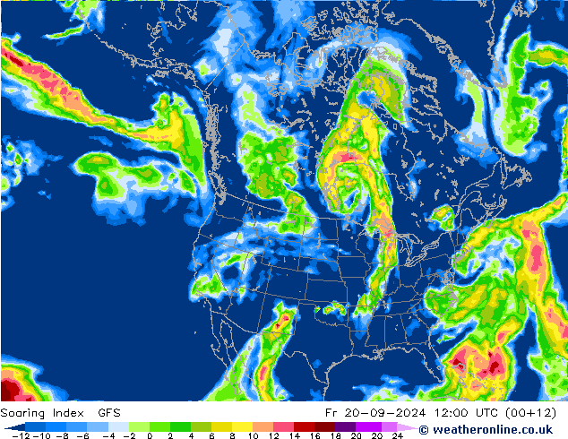 Soaring Index GFS Fr 20.09.2024 12 UTC