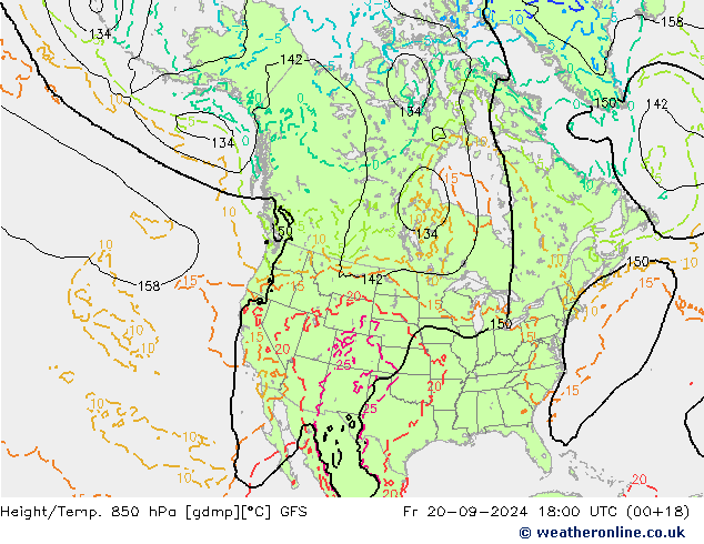 Z500/Rain (+SLP)/Z850 GFS Sex 20.09.2024 18 UTC