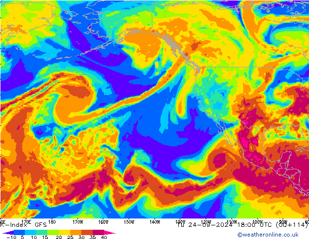 K-Index GFS di 24.09.2024 18 UTC