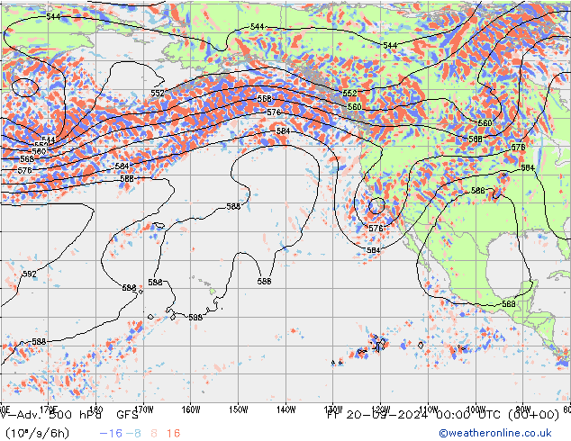 V-Adv. 500 hPa GFS  20.09.2024 00 UTC