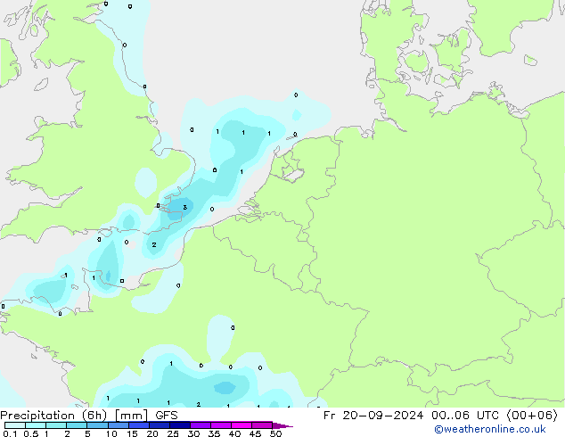 Z500/Yağmur (+YB)/Z850 GFS Cu 20.09.2024 06 UTC