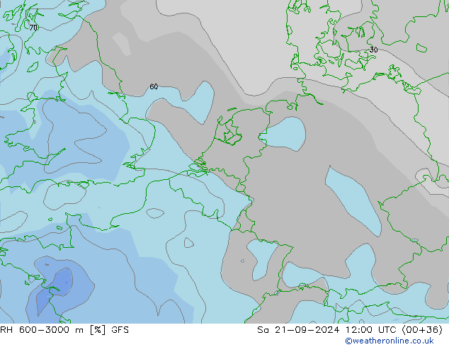 RH 600-3000 m GFS sab 21.09.2024 12 UTC