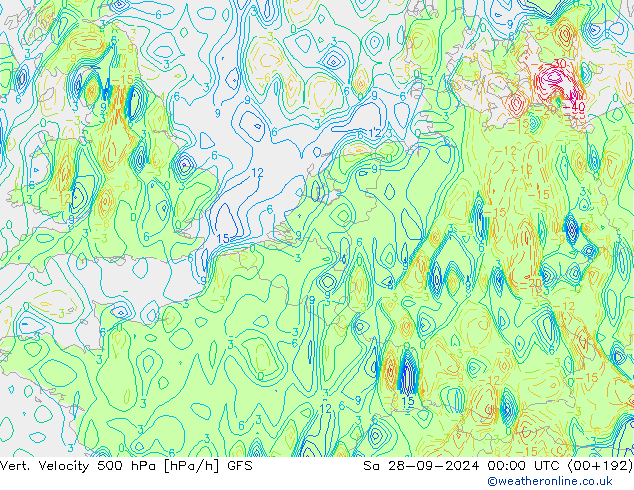 Vert. Velocity 500 hPa GFS so. 28.09.2024 00 UTC