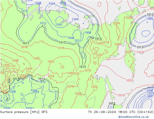 GFS: чт 26.09.2024 18 UTC