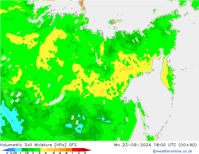 Hacimsel Toprak Nemi GFS Pzt 23.09.2024 18 UTC