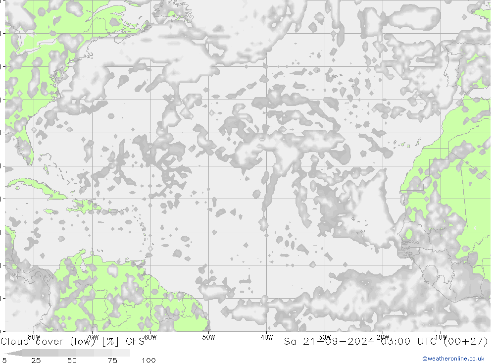 nuvens (baixo) GFS Sáb 21.09.2024 03 UTC