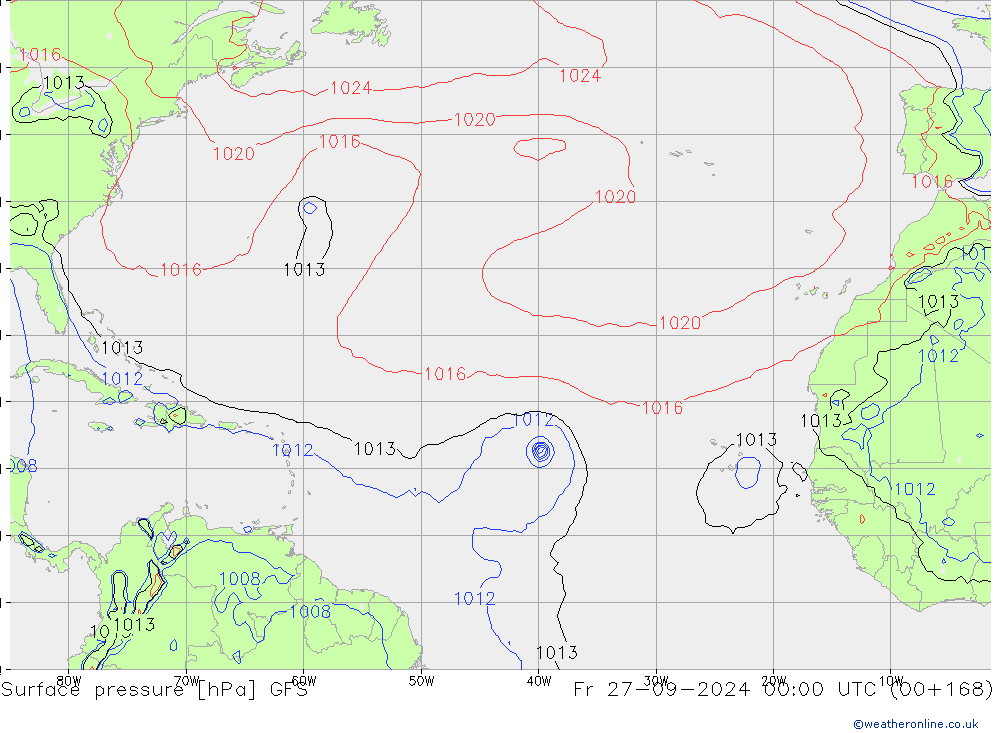 GFS: ven 27.09.2024 00 UTC