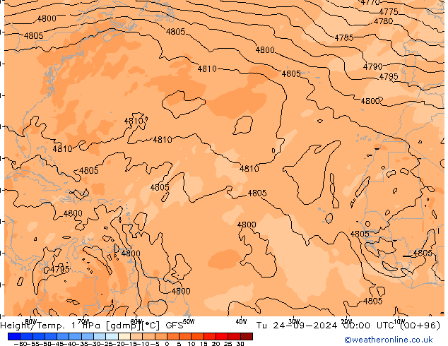 Hoogte/Temp. 1 hPa GFS di 24.09.2024 00 UTC