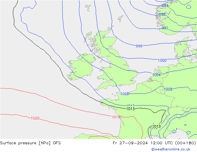 GFS: vr 27.09.2024 12 UTC