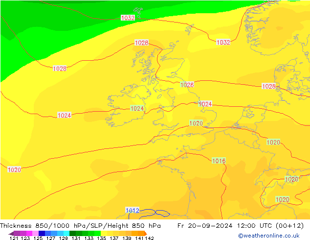 Thck 850-1000 hPa GFS Pá 20.09.2024 12 UTC