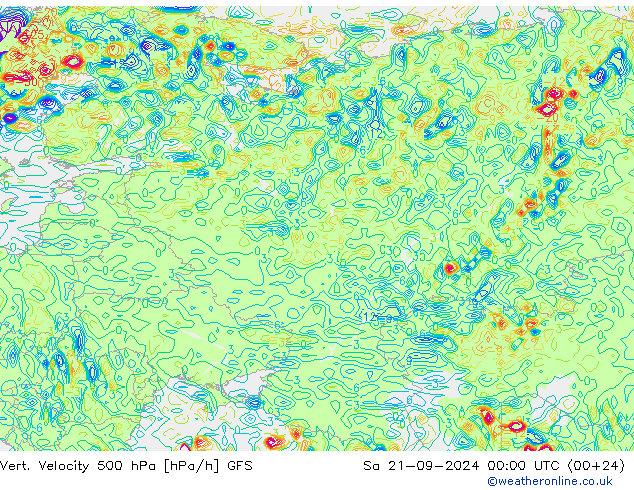 Vert. Velocity 500 hPa GFS September 2024